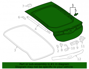 Chevrolet Volt 16- Tailgate Assembly
