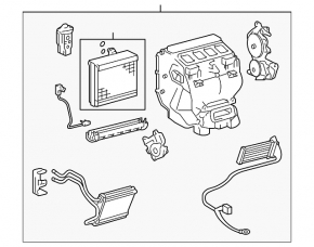 Heater assembly for Lexus ES300h ES350 13-18 (2 parts)