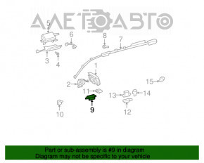 SRS airbag module airbag computer Toyota Highlander 08-13