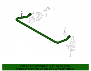 Rear stabilizer bar Mazda3 MPS 09-13