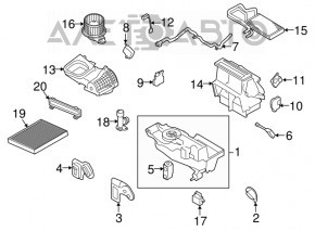 Ford Flex 09-12 Air Conditioner Heater Valve