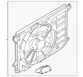 Diffuser radiator shroud assembly Ford C-max MK2 13-18