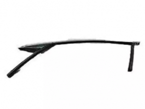 Glass seal front left Lincoln MKZ 13-16 with upper chrome molding, glass triangle