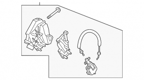 Trunk door lock Ford Ecosport 18-22