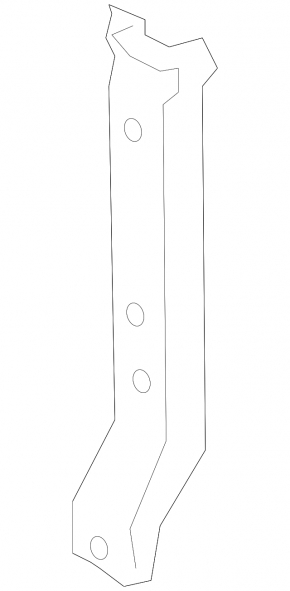 Mitsubishi Galant 04-12 hood latch plate
