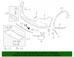 Mazda CX-9 16- Front Bumper Tow Hook Cap