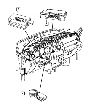 IMMOBILIZER CONTROL MODULE Jeep Patriot 11-17