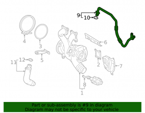 BMW 3 G20 20-26 B58 Turbo Oil Supply Pipe