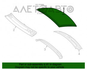 Metal roof Mercedes CLA 14-19 for panorama