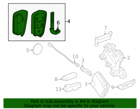 Cadillac CTS 14 key with remote start