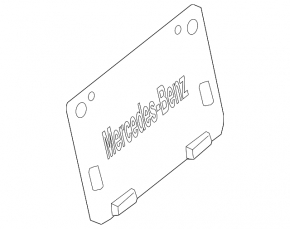 Rear license plate frame Mercedes GLA 15-20