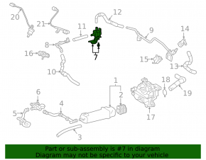 Lexus UX250h 19-26 Fuel Evaporative Purge Valve (without bracket)