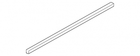 Glass seal inner front left Volvo V90 17-22 usa