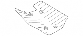 Lower arm guard rear right BMW 7 G11 G12 16-22