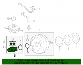 Brake Master Cylinder BMW 3 F30 12-18