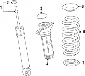 Shock absorber support rear right Toyota Venza 21-