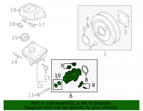 Master Brake Cylinder Audi A6 C8 19-