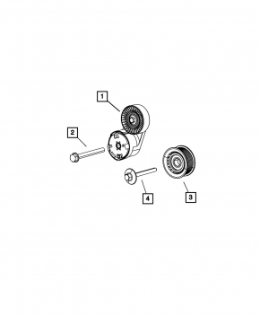 Dodge Durango 11-15 Drive Belt Tensioner Pulley