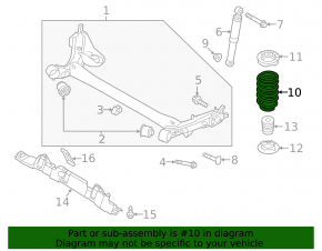 Rear left spring Hyundai Veloster 12-17