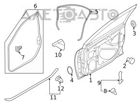 Subaru Outback 2020-25 front right door