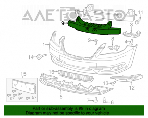 Chrysler 200 Front Bumper Absorber 11-14