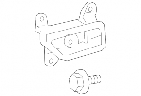 Lexus GS300 GS350 GS430 GS450h 06-11 brown inner front right door handle