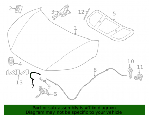 Kia EV6 Front Hood Release Cable 22-24
