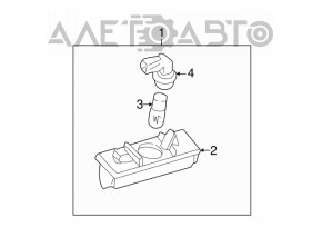 Left trunk lid license plate light for Lexus IS200 IS300 99-05