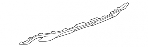 Rear Bumper Lip Cover GMC Terrain 18 - for 2 Exhausts and Towbar