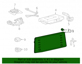 Radio, display, monitor Toyota Sienna 22-24 without navigation LE, XLE