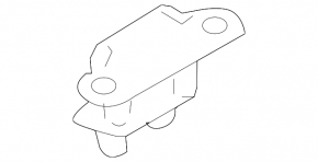 Left tailgate hinge for Nissan Rogue 2015