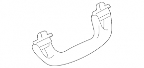 Front right ceiling handle Subaru Impreza 4d 17-23 GK gray, without plug, worn