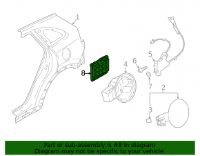 Left ventilation shield Kia Niro 21-22 EV