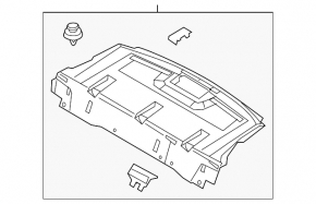 Rear shelf Mazda 3 14-18 BM