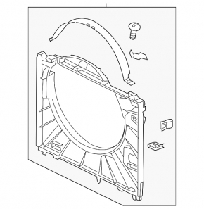 Land Rover Range Rover 13-21 3.0, 5.0 radiator diffuser