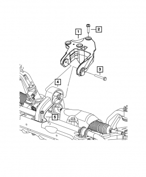 Engine mount rear Dodge Journey 11- 3.6 awd