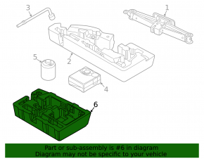 Foam plastic for the Hyundai Santa FE 21-23 compressor