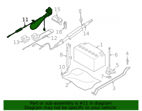 Battery terminal negative BMW X5 E70 07-13 type 2