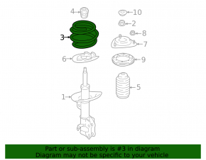 Front left spring Subaru XV Crosstrek 18-20
