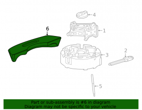 Foam under spare tire Chevrolet Malibu 16-23