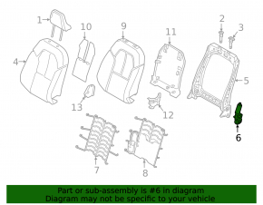 Passenger Seat Backrest Adjustment Motor Volvo XC40 19-25