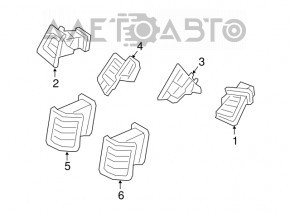 Front panel air duct deflector left Volvo XC90 16-22
