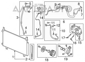 Air Conditioning Compressor Honda CRV 17-19 2.4