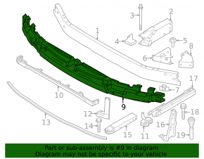 BMW X1 U11 24-26 Front Bumper Absorber