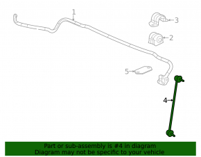 Front stabilizer link left Acura ILX 13- CTR