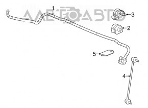 Front stabilizer link left Acura ILX 13- CTR
