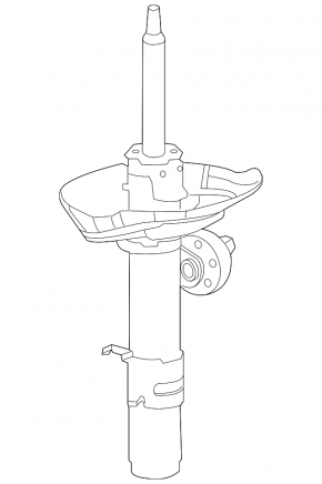 Front shock absorber left Honda Accord 13-15 3.5