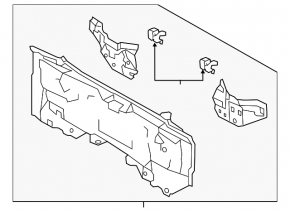 Rear panel Lexus CT200h 11-17