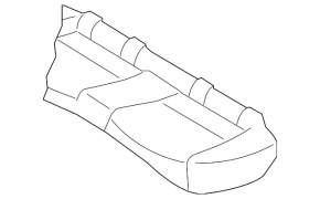 Rear row of seats 2 row Subaru Impreza WRX GH 09-10 leather black with red stitching