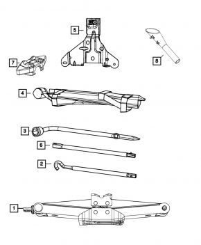 Tool set kit Dodge Durango 11-17
